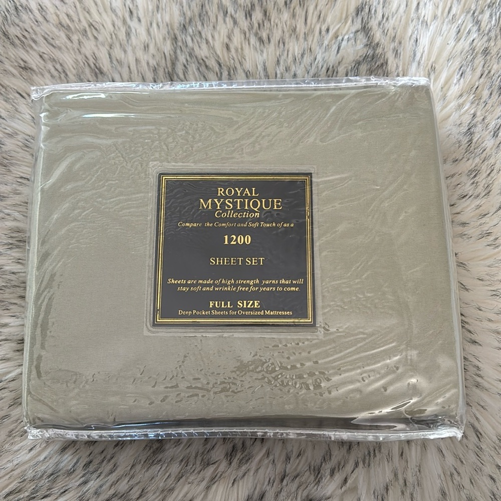 ✨2/$60✨ NWT Royal Mystique Collection 1200 Elegance Full Size Bed Set